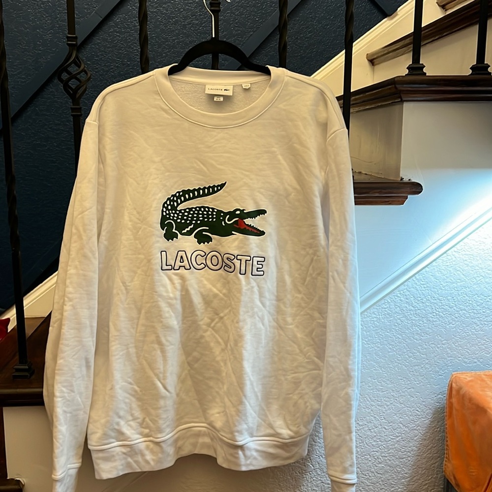 Lacoste White sweatshirt